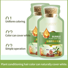 Massage 5-10 minutes with the bubble dye for even coverage.