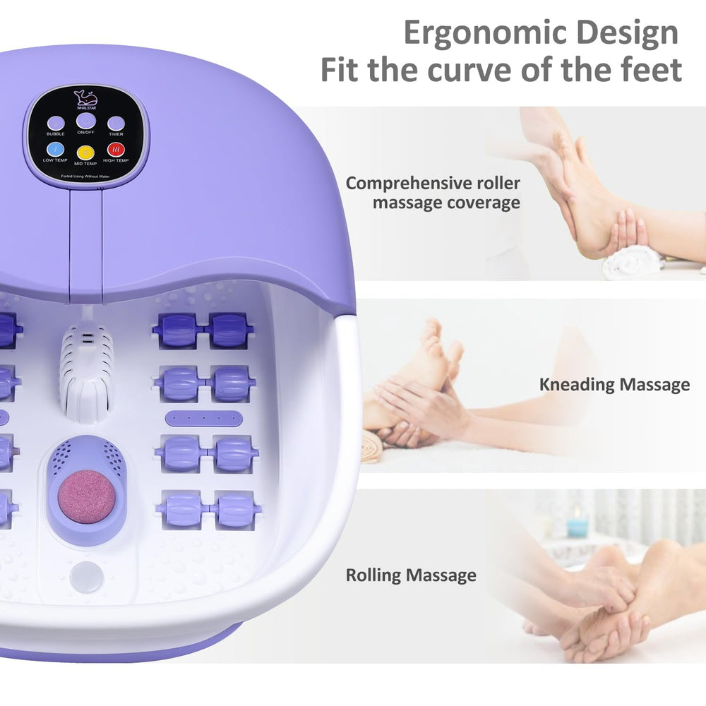 WHALSTAR medicine box and pumice stone support foot care between soaks.