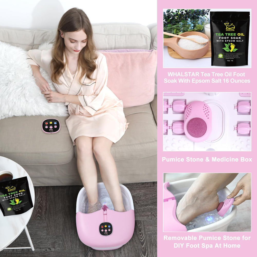 WHALSTAR removable massage rollers target acupoints on feet