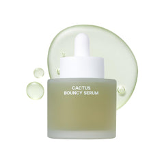 Whamisa Cactus Bouncy Serum bottle close-up with premium packaging and easy dispensing