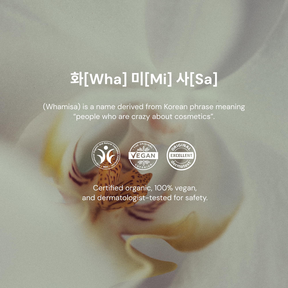 Whamisa cleanses without water, leaving skin comfortable and refreshed.