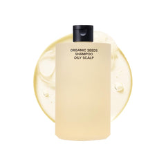 Whamisa Organic Seeds Shampoo bottle for a refreshing cleanse that helps control oil.