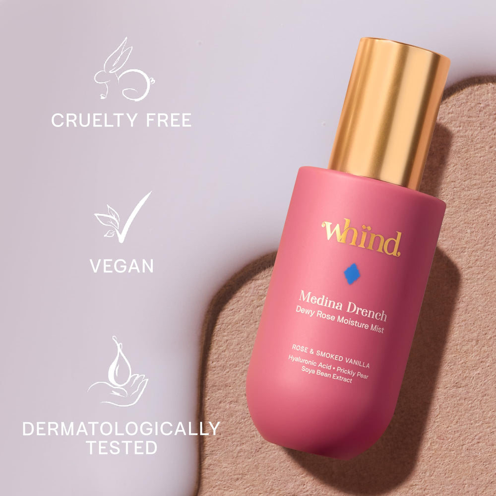 WHIND Medina Drench glow-ready skin after lightweight misting