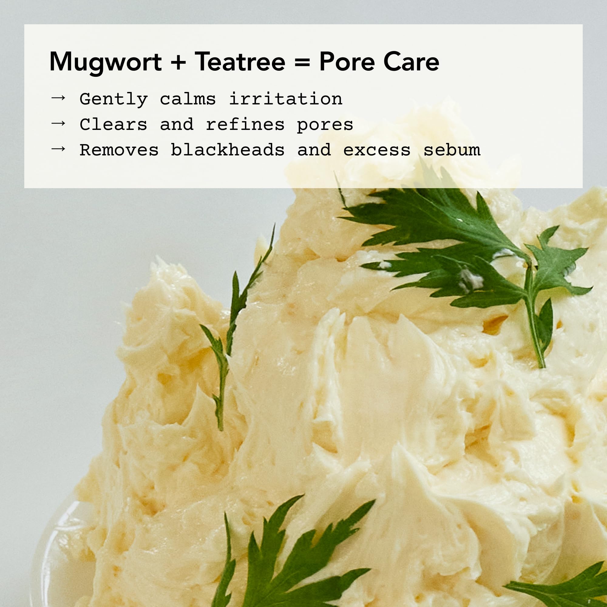 Whipped Semo Face Wash doubles as a quick mask layer for treatment.