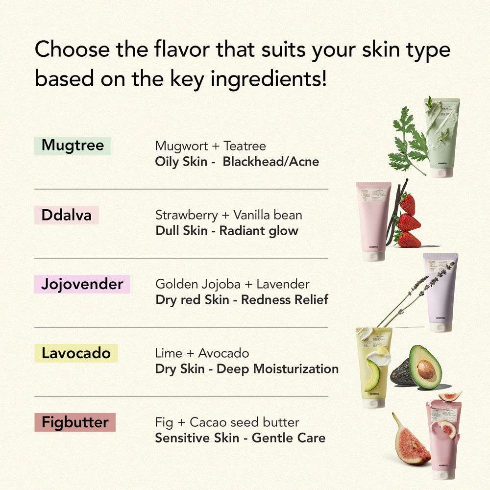 Whipped Semo Face Wash closeup shows healthy-looking skin glow.