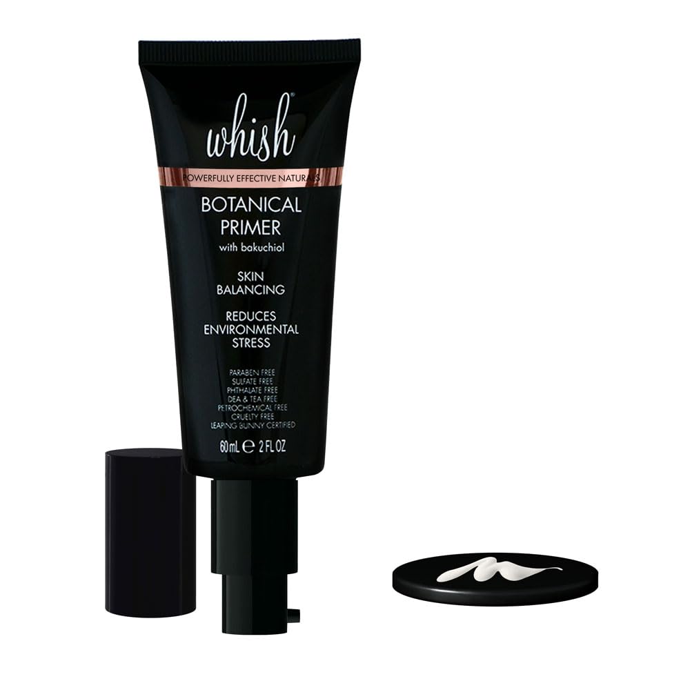 Whish Botanical Primer creamy texture swirl demonstrates easy blending