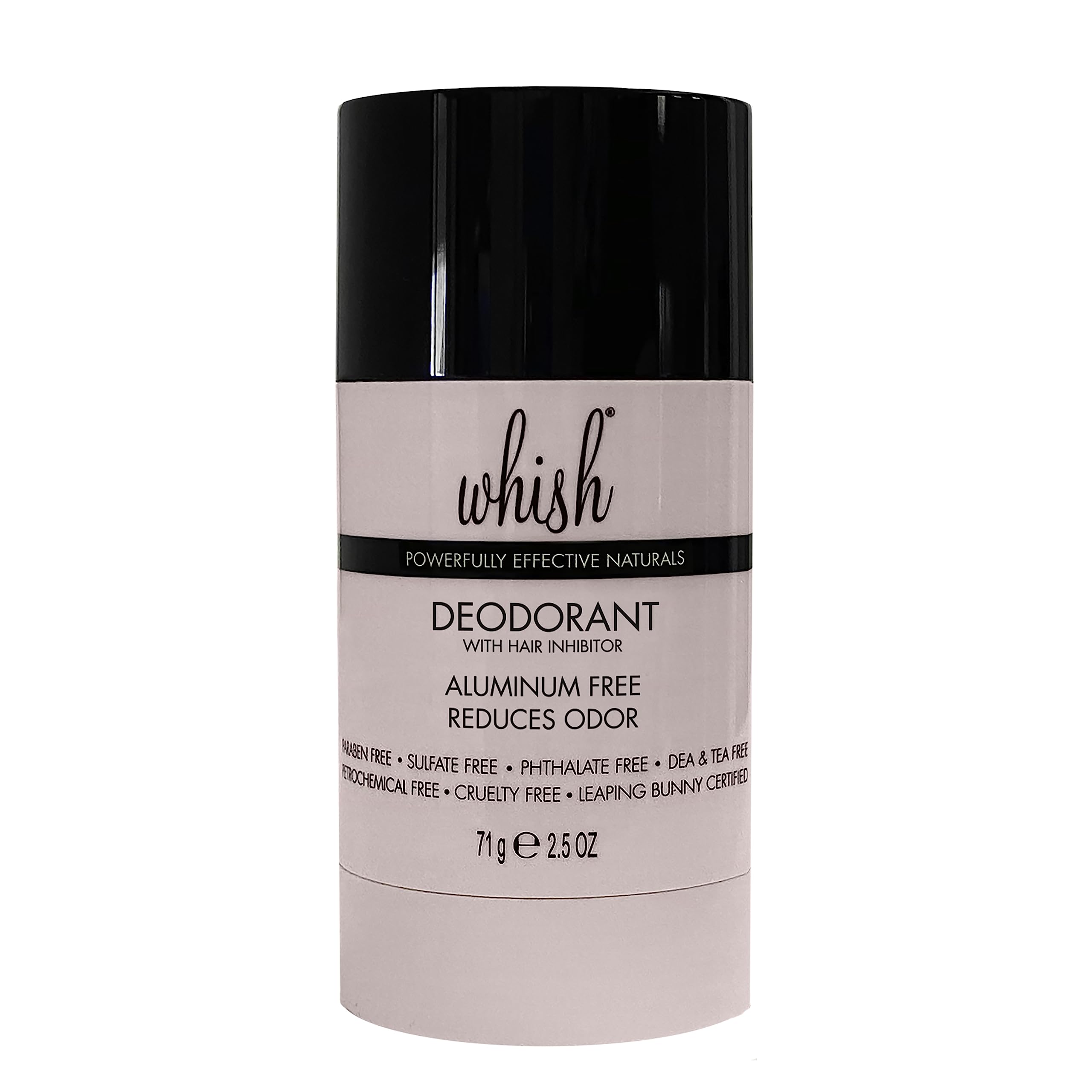 Whish aluminum-free deodorant stick applying smoothly for all-day freshness.