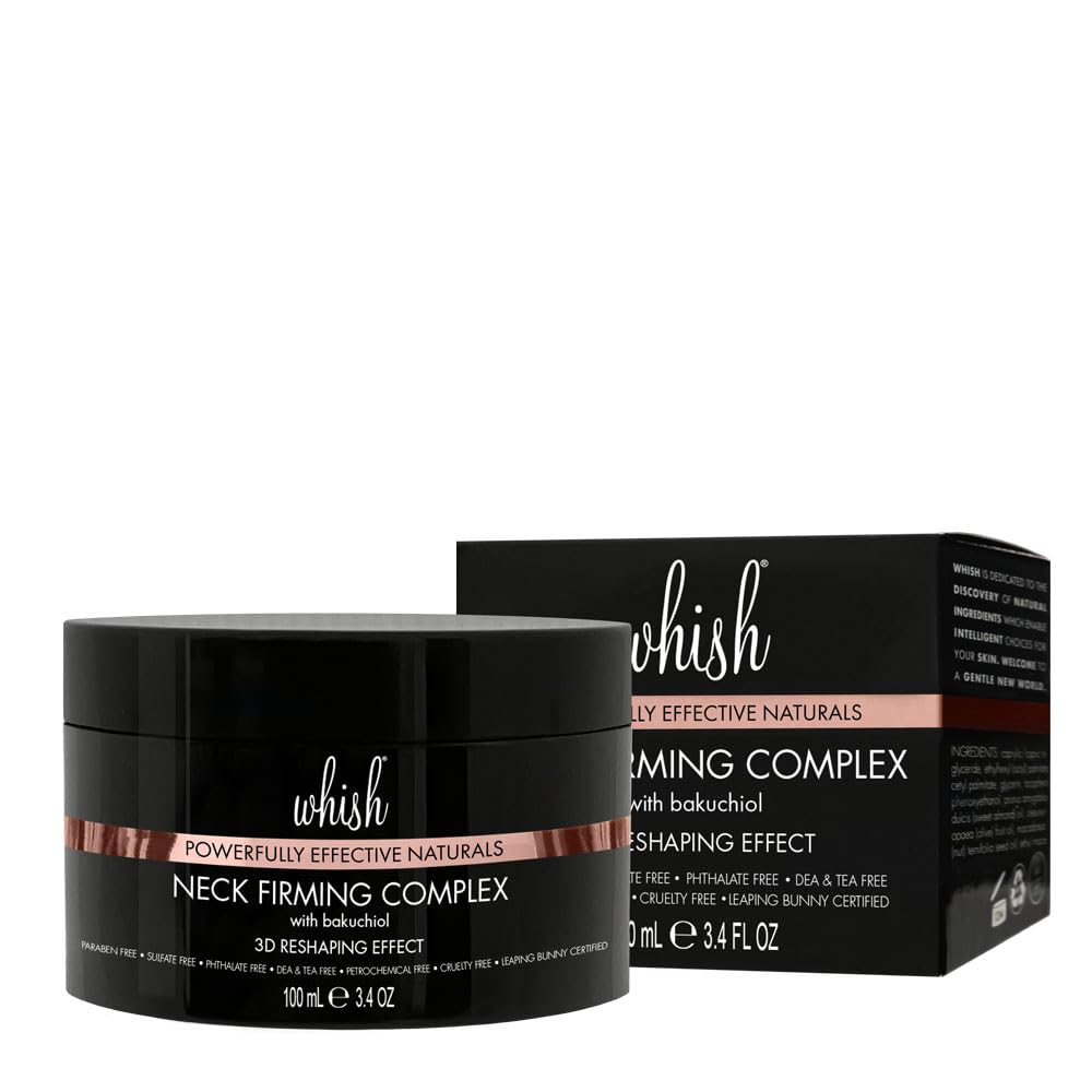 Whish Neck Firming Cream jar-open shot invites indulgent daily use.