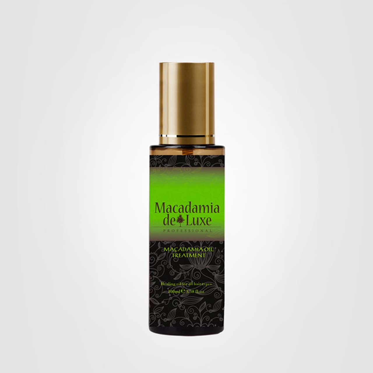 Whisper Whip Macadamia Deluxe Serum travel-friendly bottle on vanity.