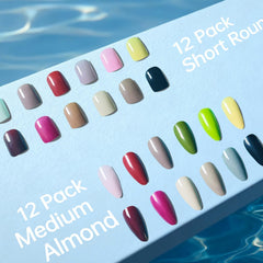 Whisrvival ABS material delivers durable, flexible false nails.