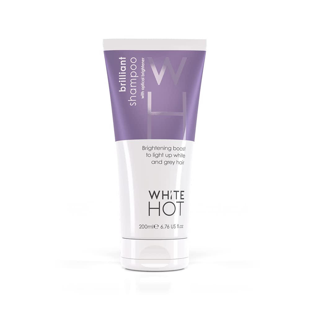 White Hot Brilliant Shampoo bottle 200ml for daily cleansing