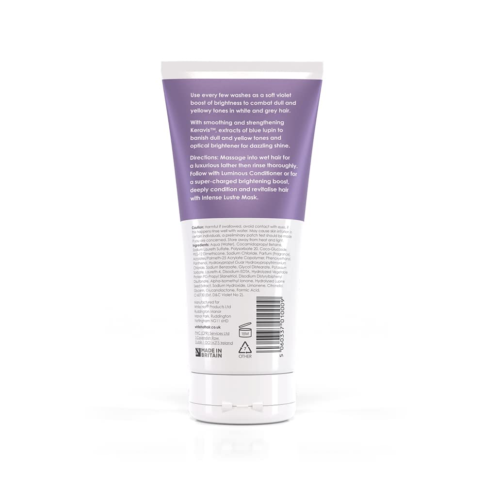 White Hot Brilliant Shampoo on bathroom counter for everyday hair care