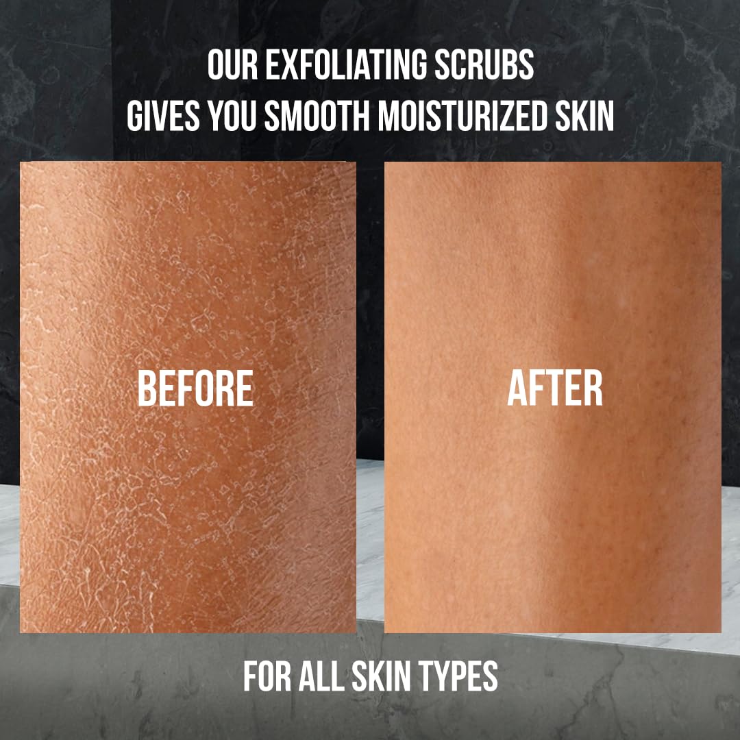 White Naturals charcoal scrub being applied to the hand for easy daily use
