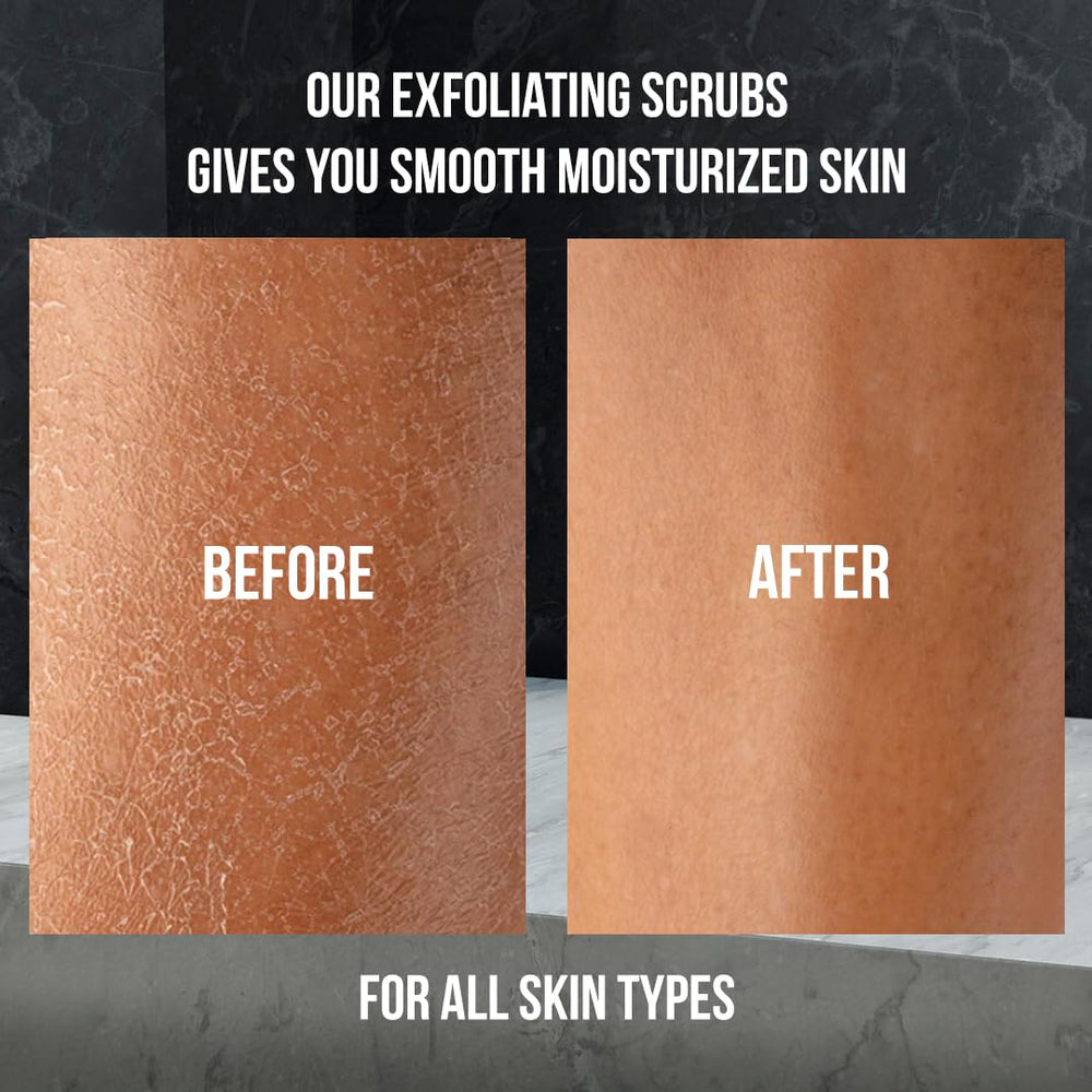 White Naturals charcoal scrub being applied to the hand for easy daily use
