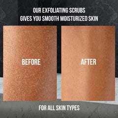 White Naturals charcoal scrub being applied to the hand for easy daily use