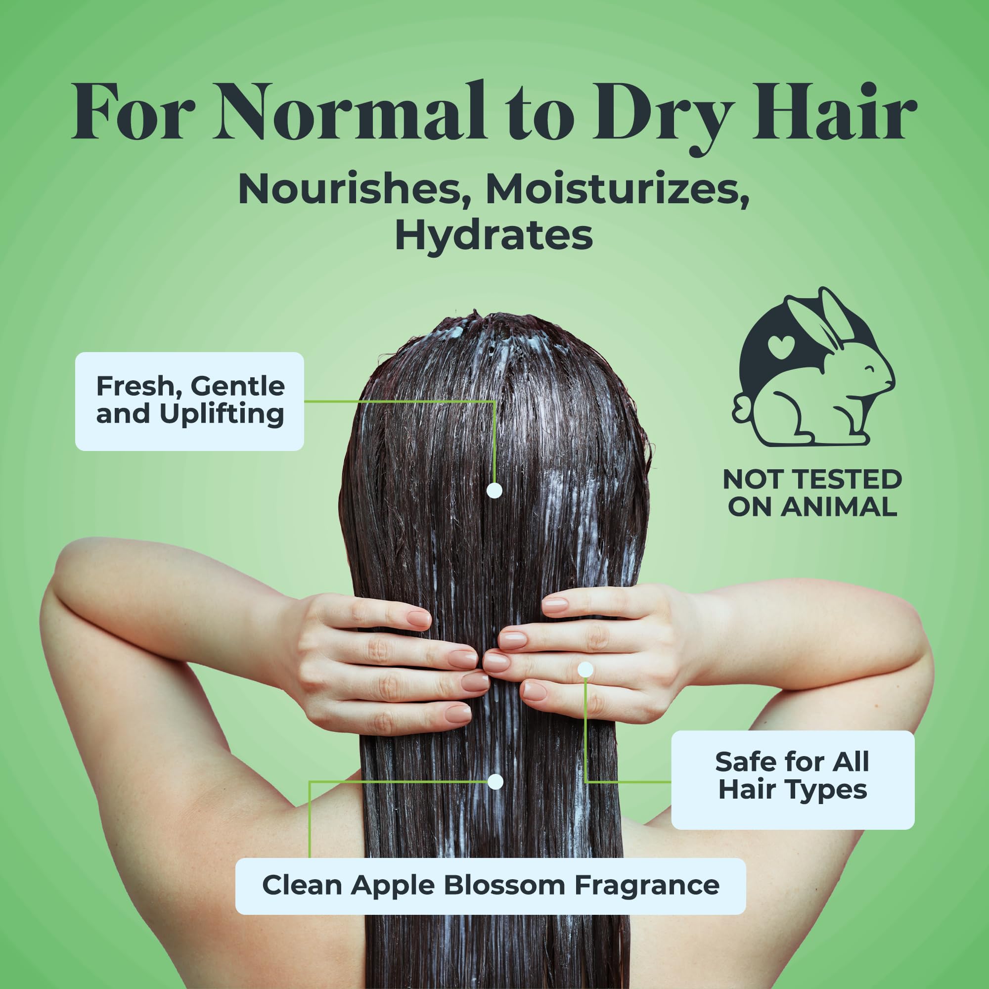 White Rain Apple Blossom cruelty-free icon shown for ethical beauty