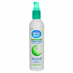 White Rain Hairspray Extra Hold Unscented pump bottle for all-day style.