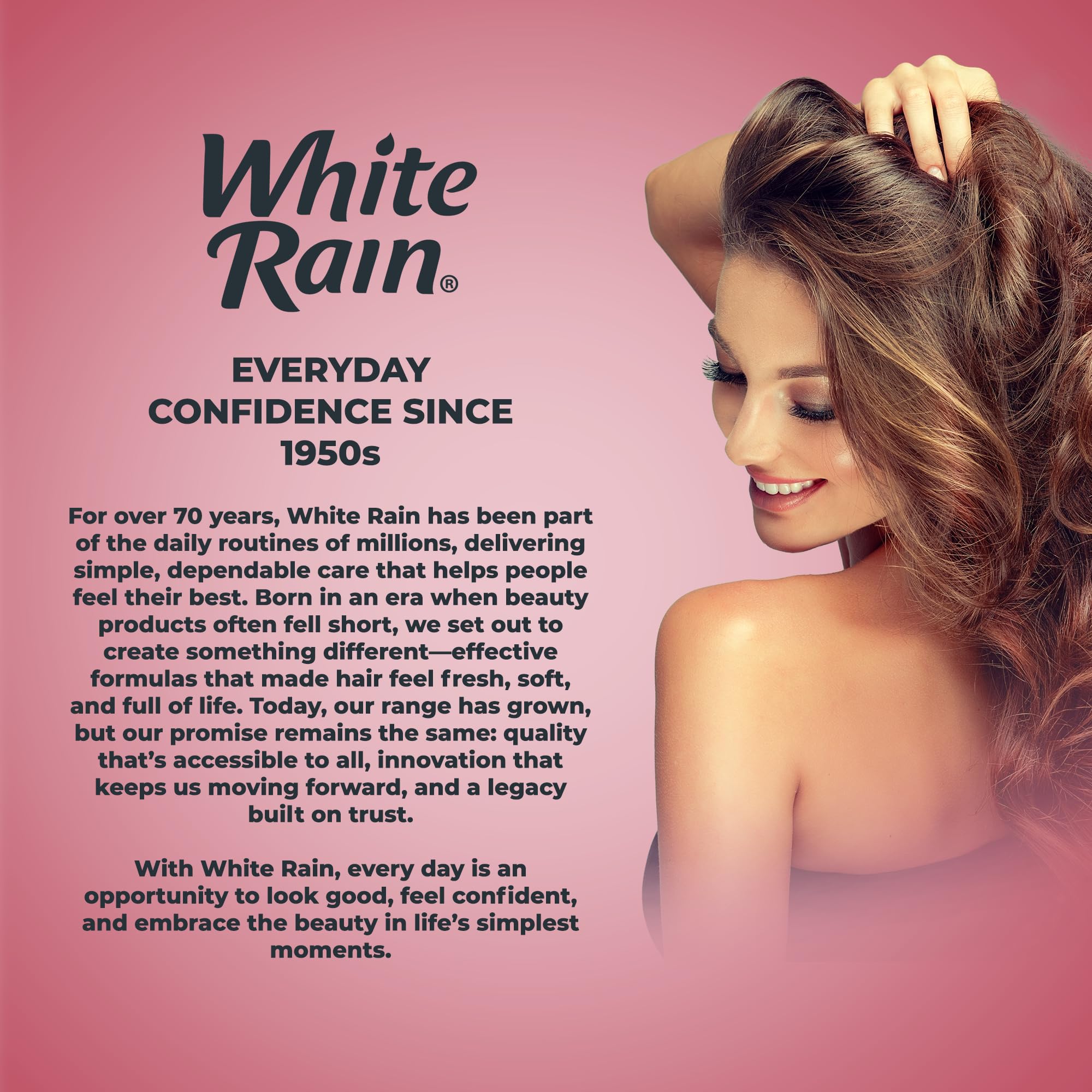 White Rain Volume Mousse with clean ingredients supports hair health.