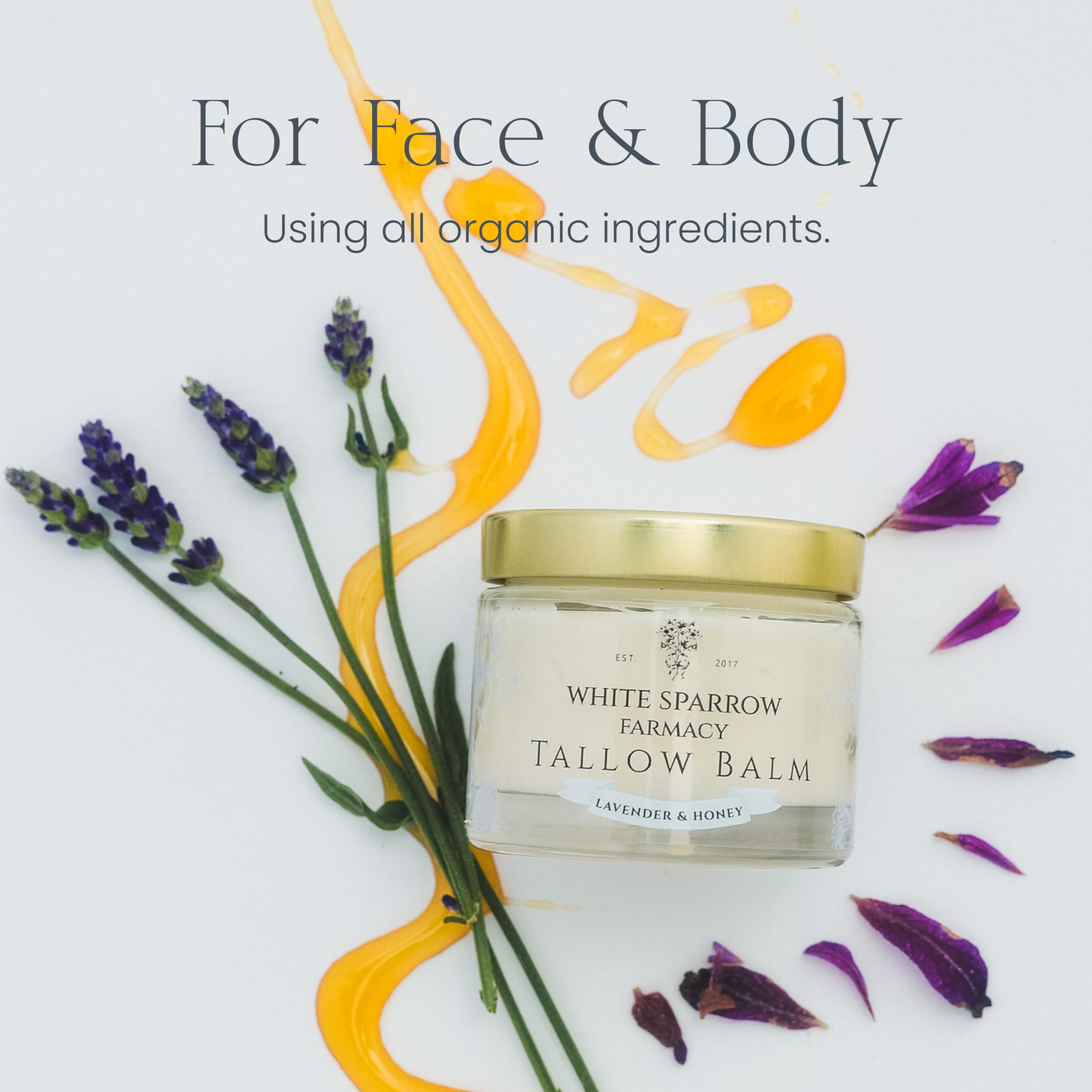 Sustainability focus of White Sparrow Farmacy tallow with ethical sourcing