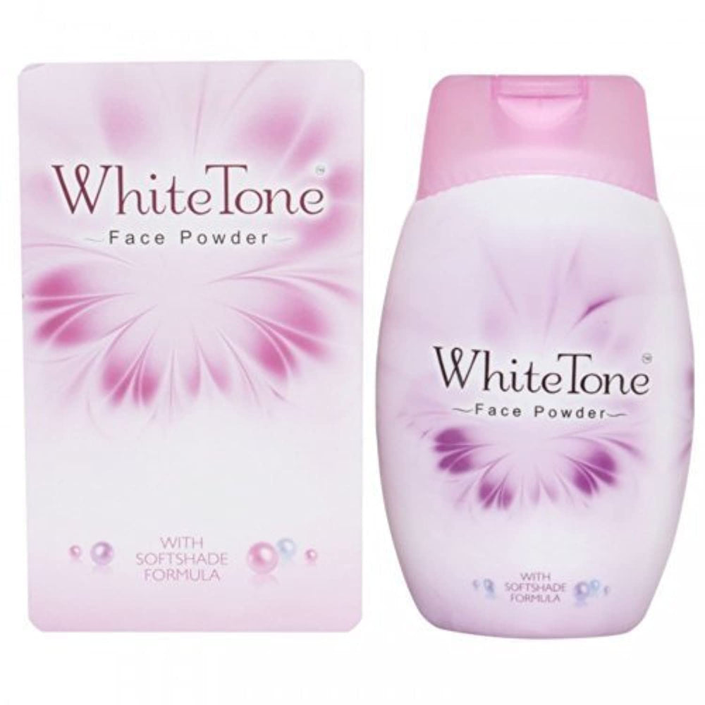 White Tone face powder 70g front label with compact packaging for everyday touch-ups.