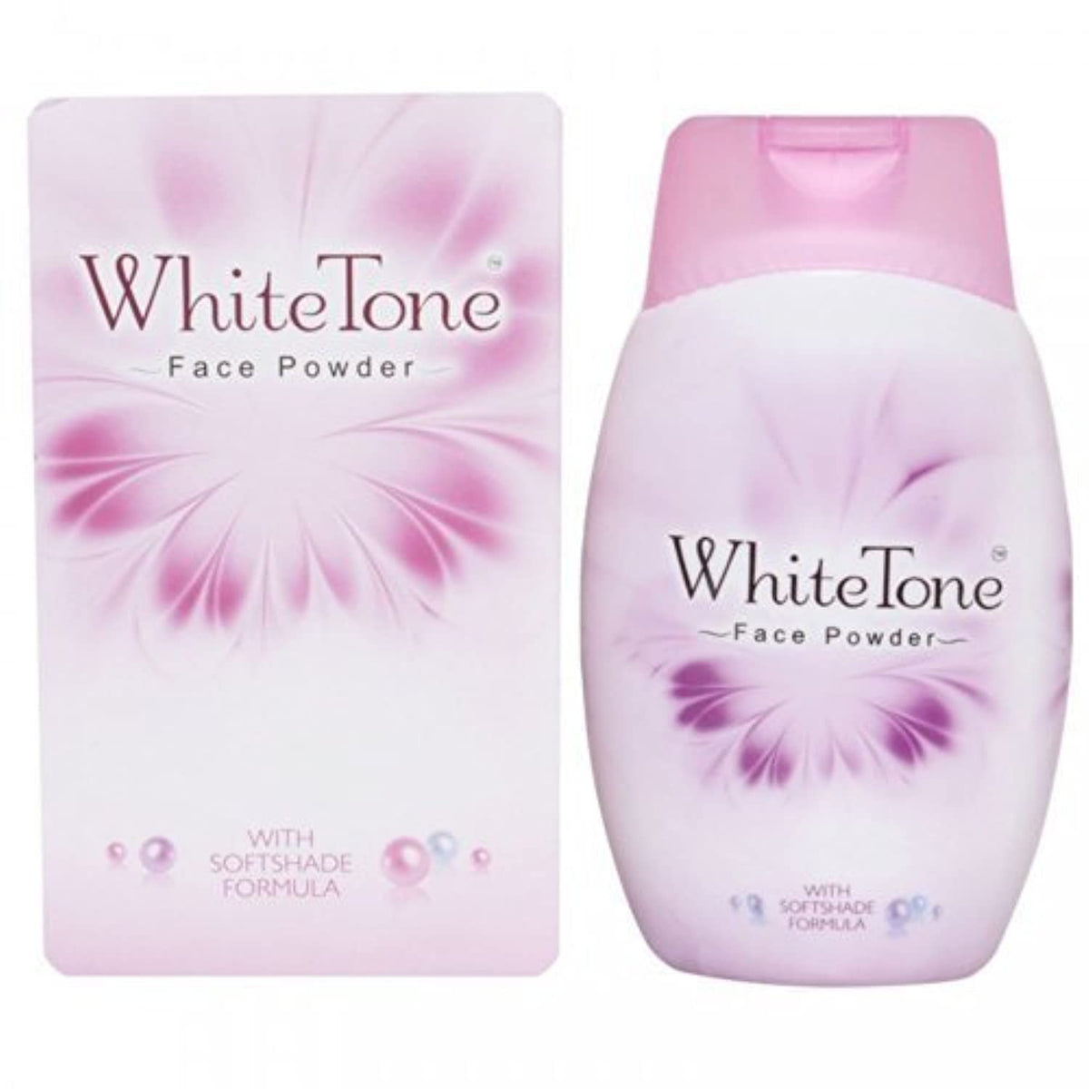 White Tone face powder 70g front label with compact packaging for everyday touch-ups.