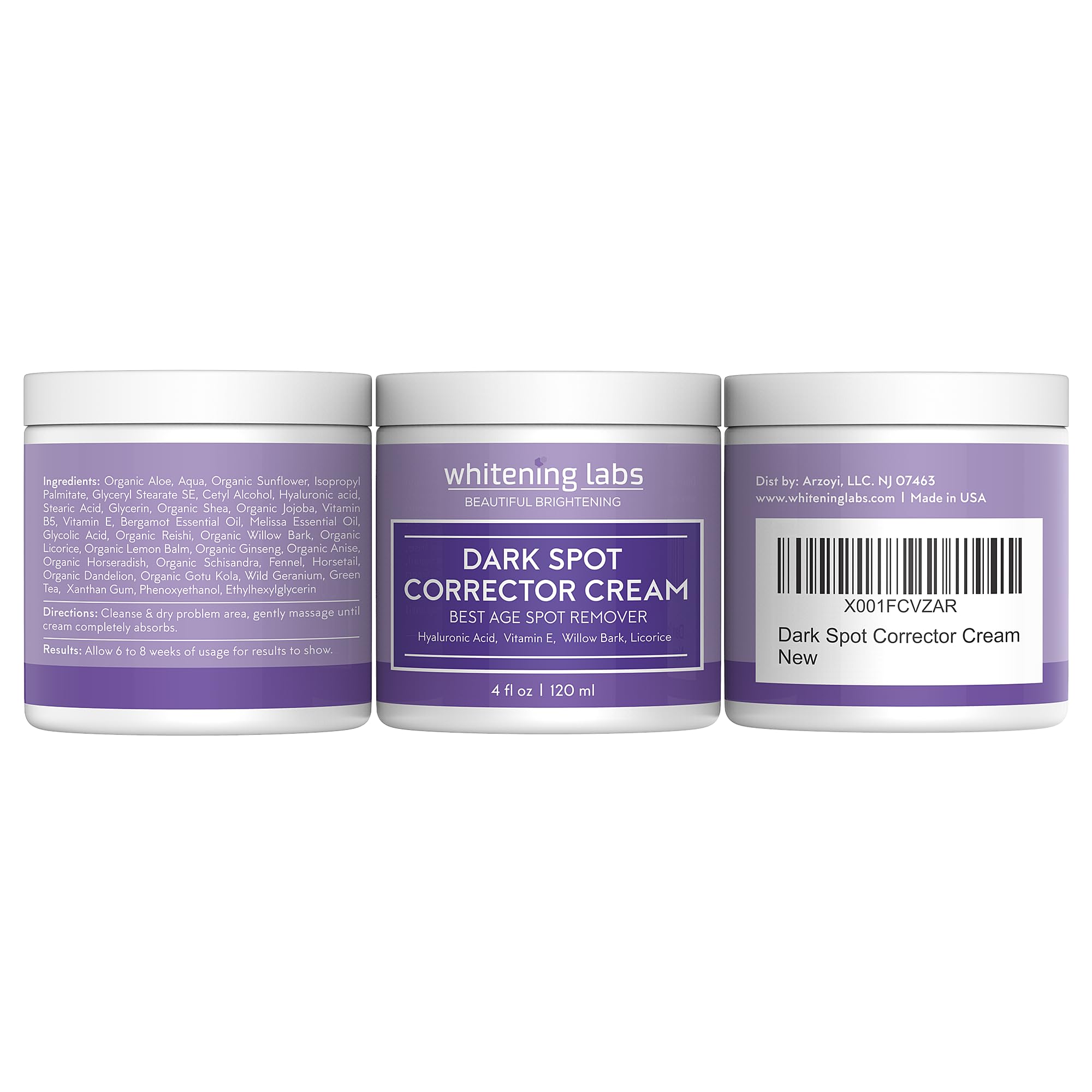 Whitening Labs skin radiance application on the hand implies even tone.
