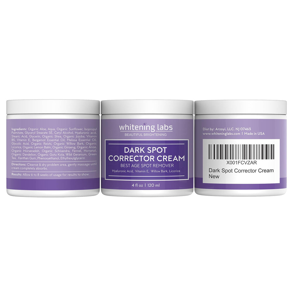 Whitening Labs skin radiance application on the hand implies even tone.
