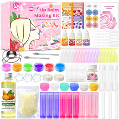 WhizToys lip balm kit packaging showing complete contents for at-home creativity