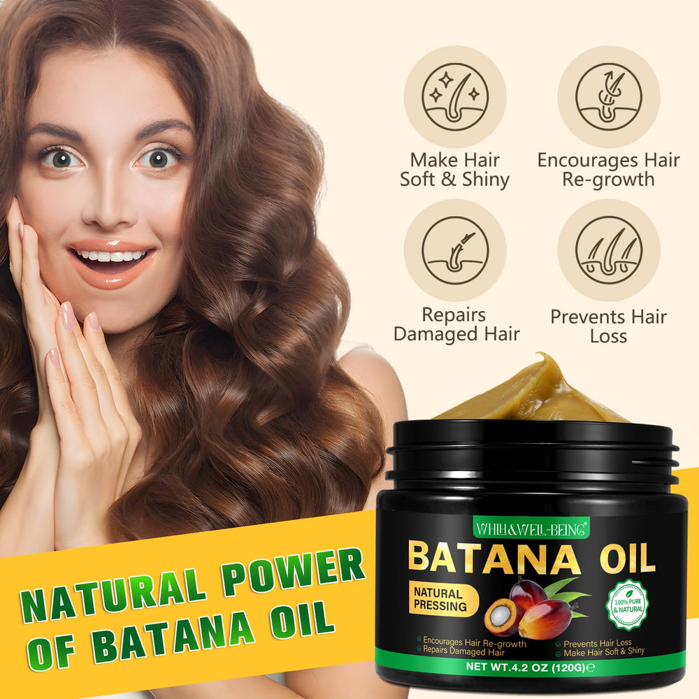 WHLH & WELL-BEING Batana Oil dropper for revitalized hair