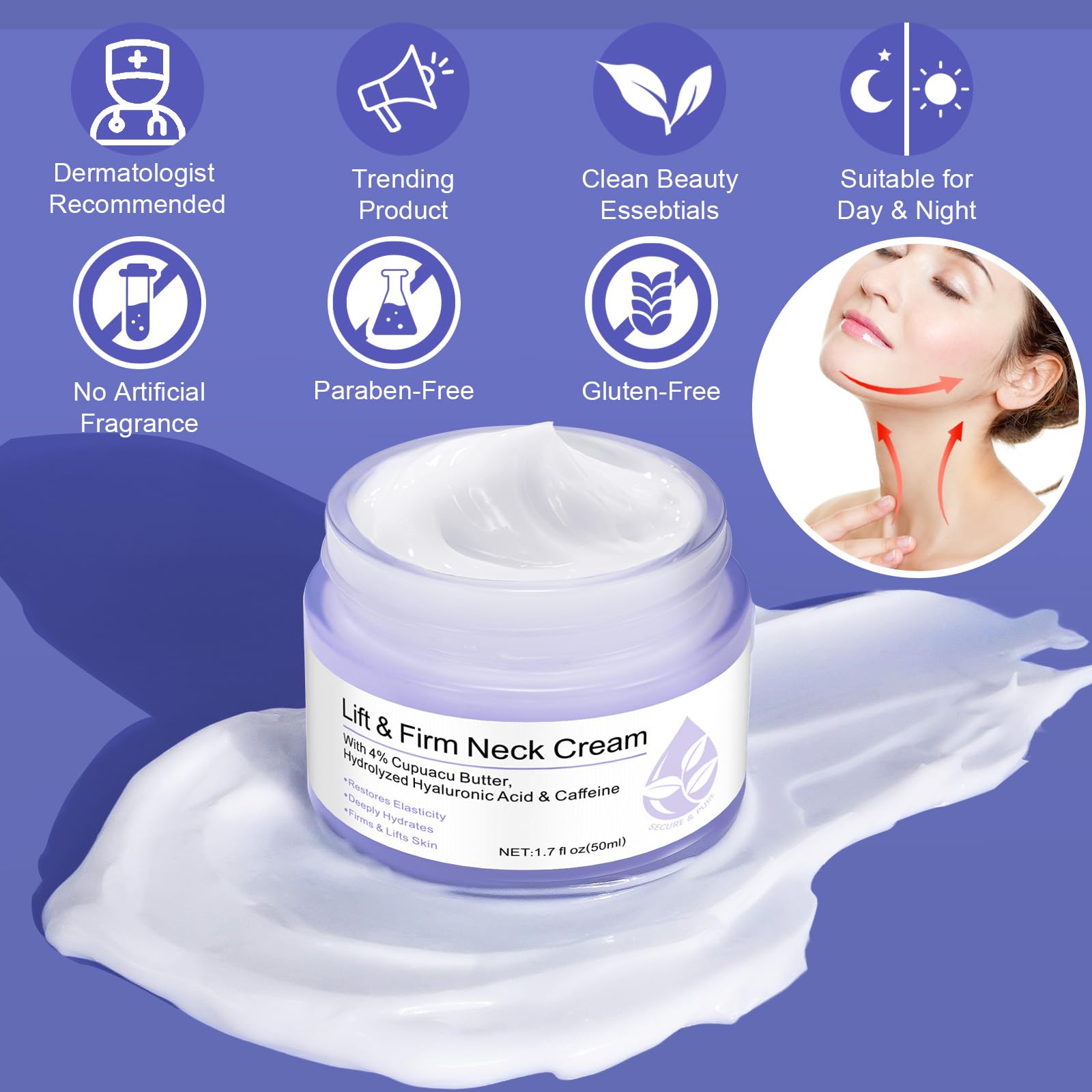 WHLH & WELL-BEING Neck Creams natural ingredients herbs and extracts for nourishing care