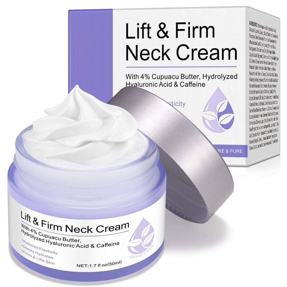 WHLH & WELL-BEING Neck Creams tightening bottle pour for quick absorption and refreshed skin