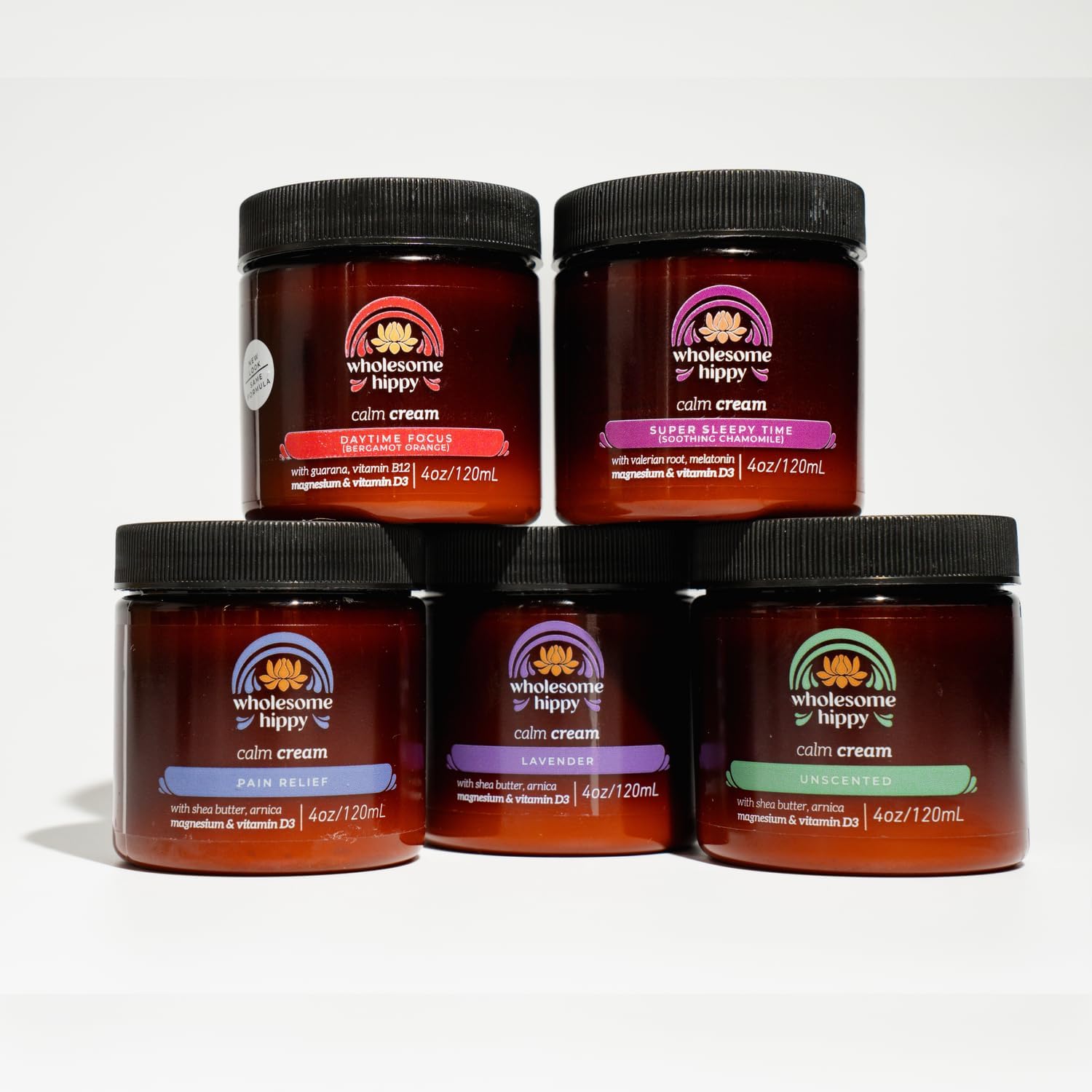 WHOLESOME HIPPY Calm Body Cream lavender infusion promotes relaxation for nighttime routines.