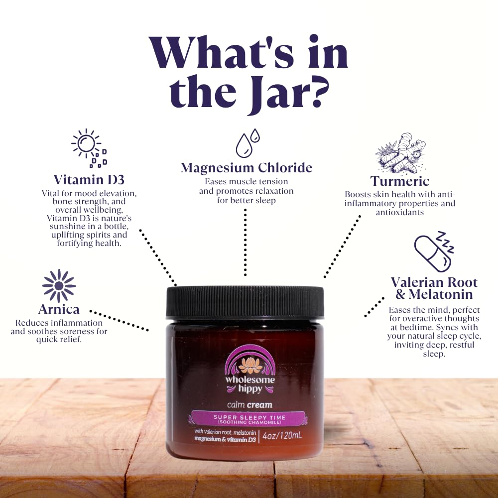 Wholesome Hippy nighttime body butter texture showing rich, soothing moisture.