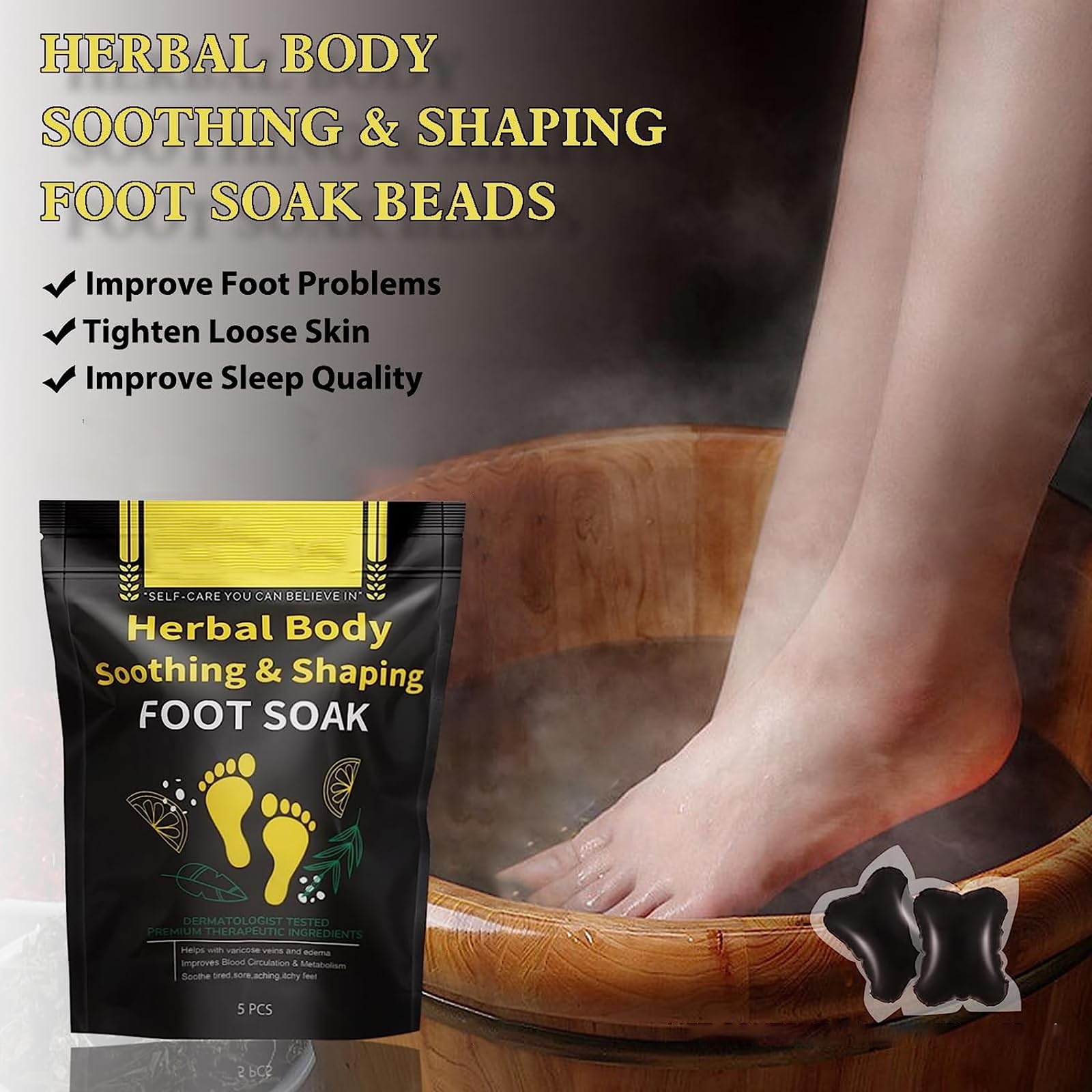 Whycalon herbal foot massage beads ideal for at-home pampering
