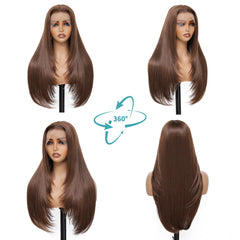 WIGAGA hd lace-front wig blends naturally with skin tone for a seamless look.