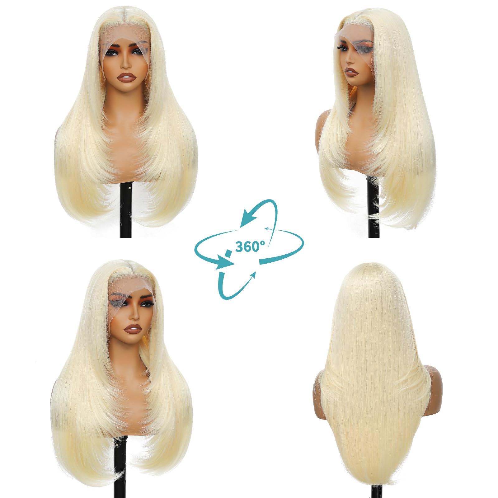 WIGAGA pre-plucked HD lace-front for hyper-realistic hairline and easy styling