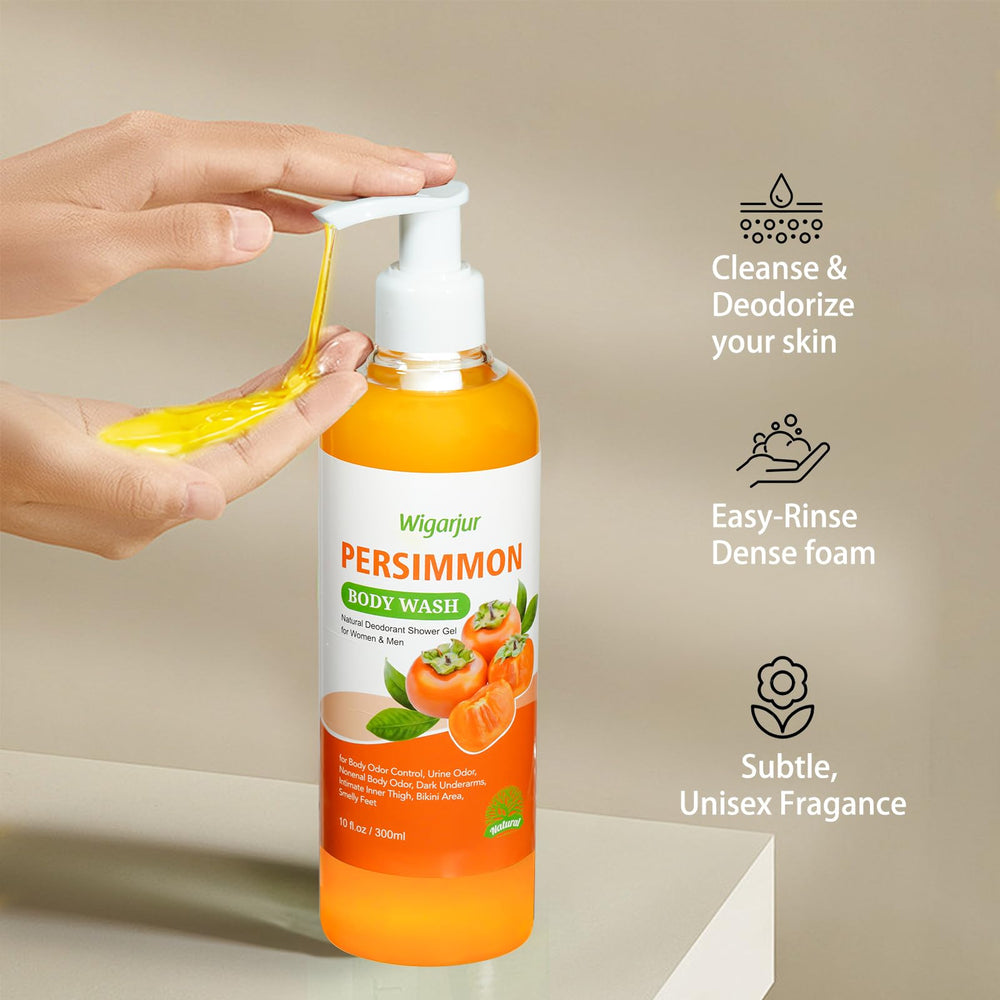 Wigarjur Persimmon Body Wash suited for all ages and household use.
