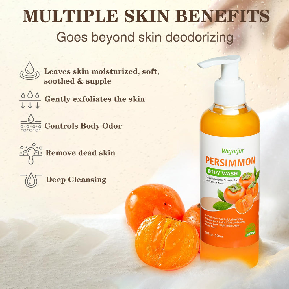 Wigarjur Persimmon and Green Tea Extracts ingredients showcased for soothing, effective deodorization.