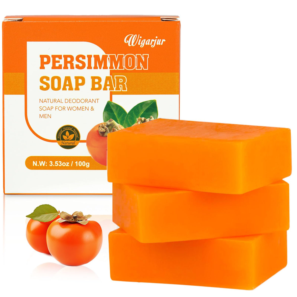 Wigarjur Persimmon Soap for old people smell aids odor control.