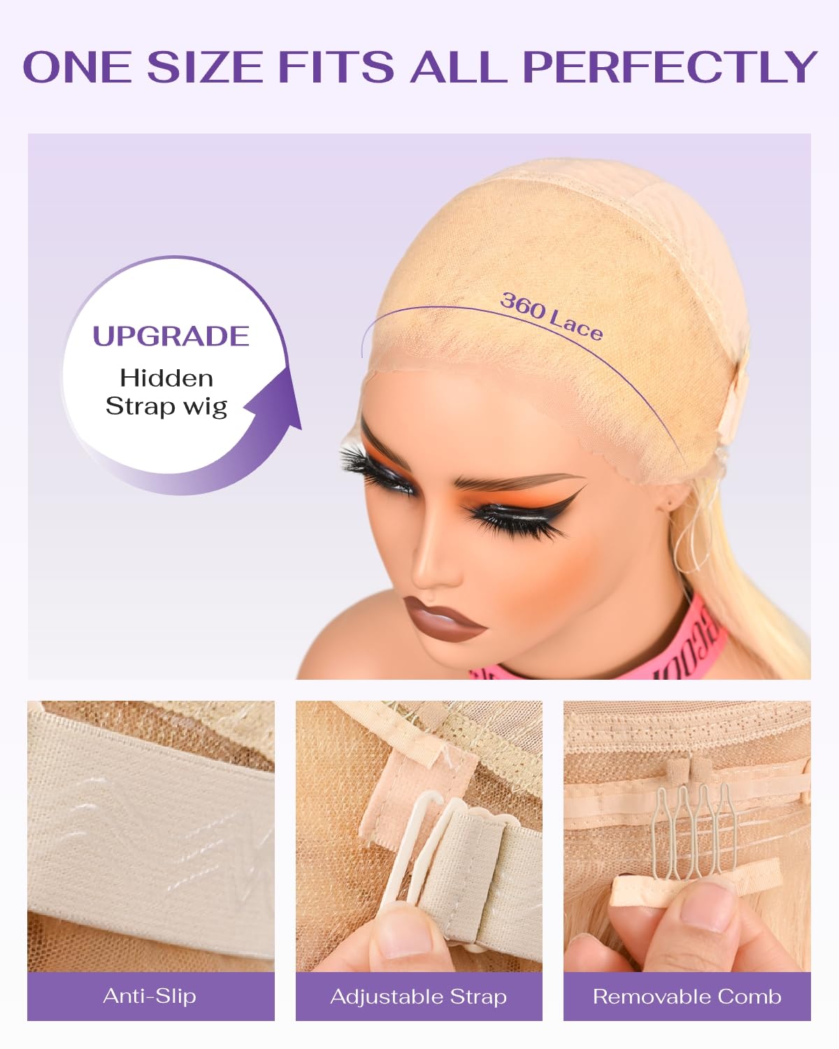 Wigcool 180% density cap offers fullness without heaviness.