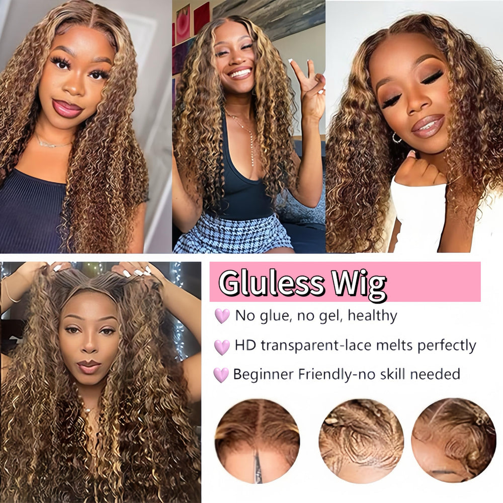 Wighottie wear-and-go wig ideal for weddings, parties and daily use.