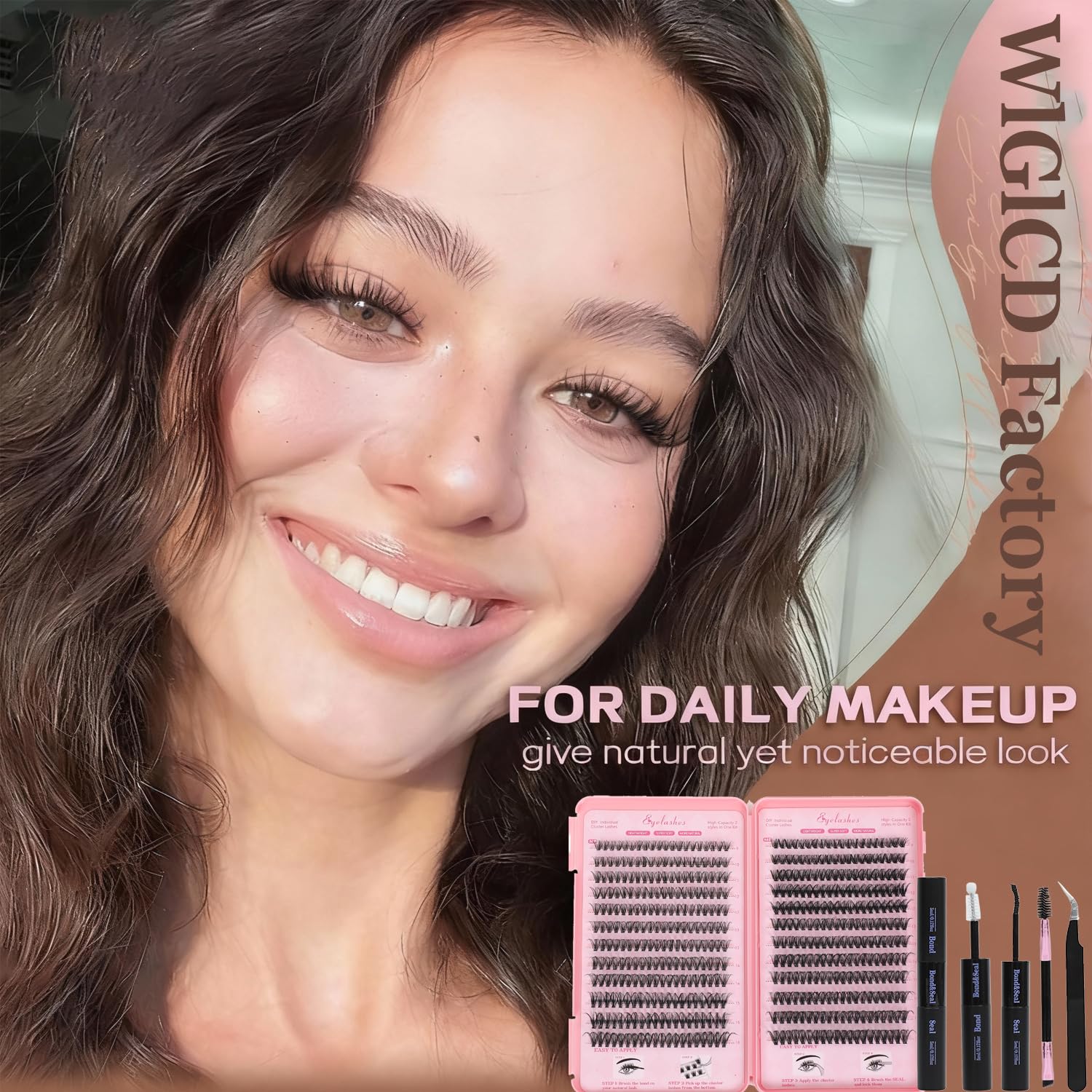 WIGICD brush included for grooming and separating lashes