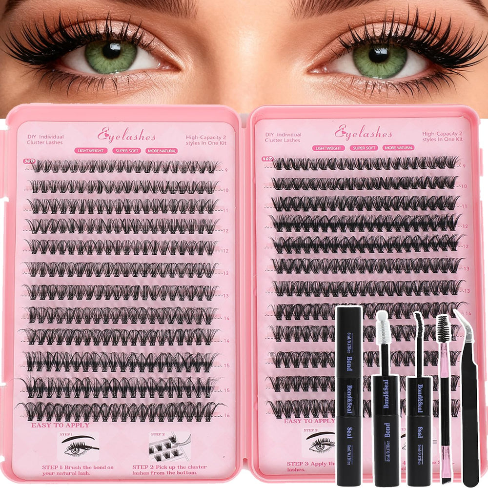 WIGICD Lash Clusters Kit packaging shown as a complete at-home lash solution