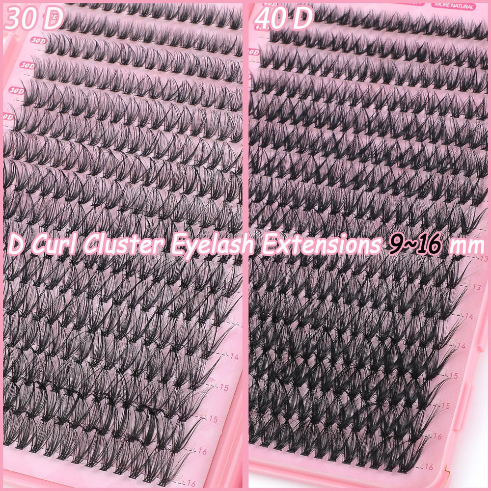 WIGICD Manga Lash Clusters with 9–16 mm lengths for customizable density.