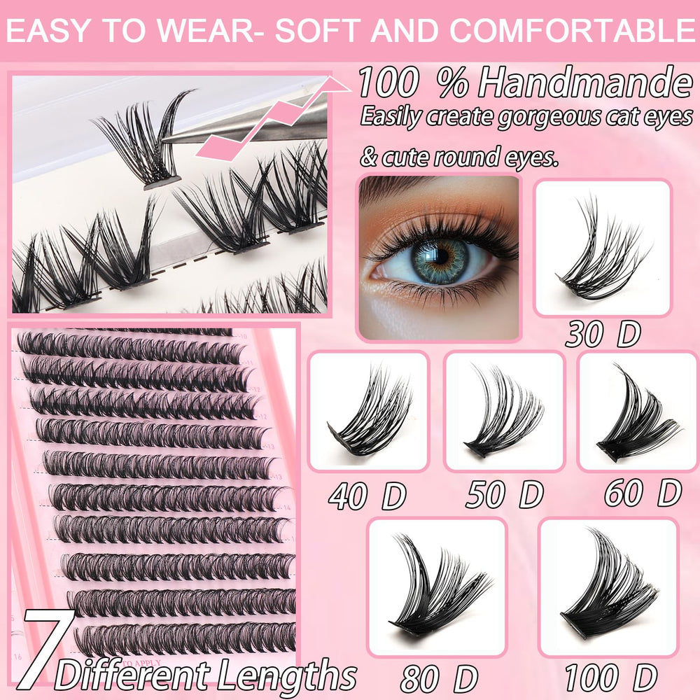 WIGICD lash tools, tweezer and brush, for beginner-friendly application.
