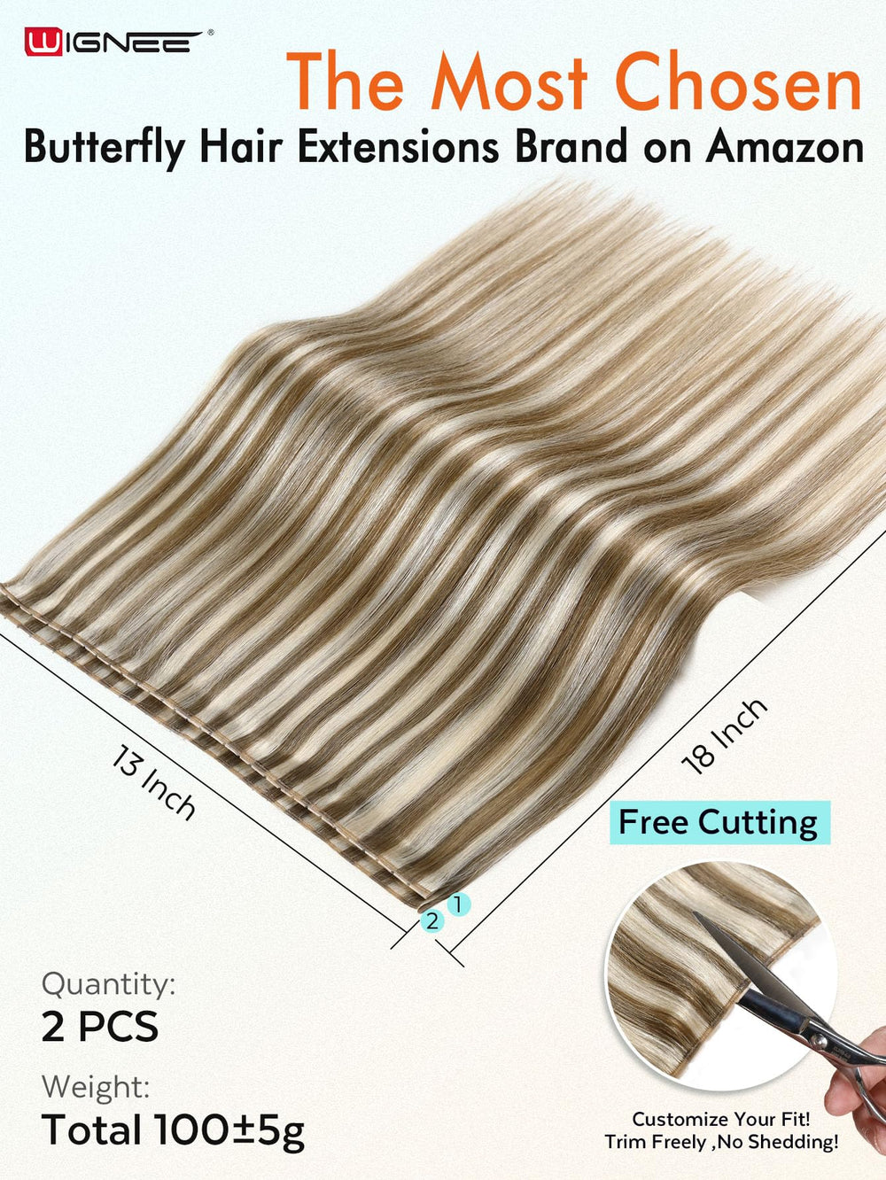 WIGNEE human hair offers soft texture that blends with natural hair.