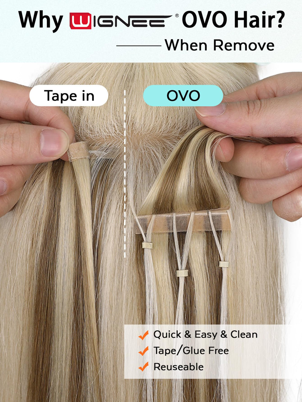 WIGNEE micro beads ensure stable hold during daily activities.