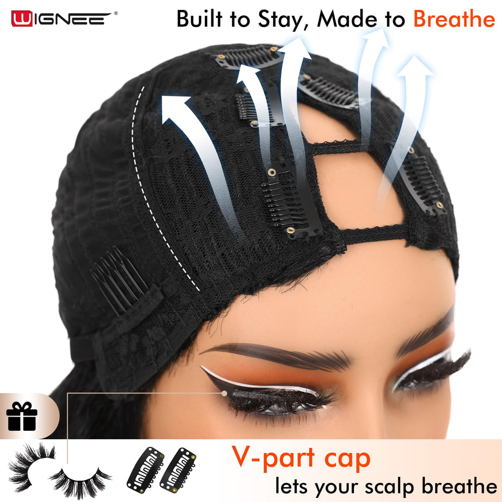 WIGNEE secure-fit with combs and adjustable straps shown