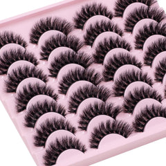 Close-up of Wikbik Fluffy Mink Lashes 8D texture and feathery fibers
