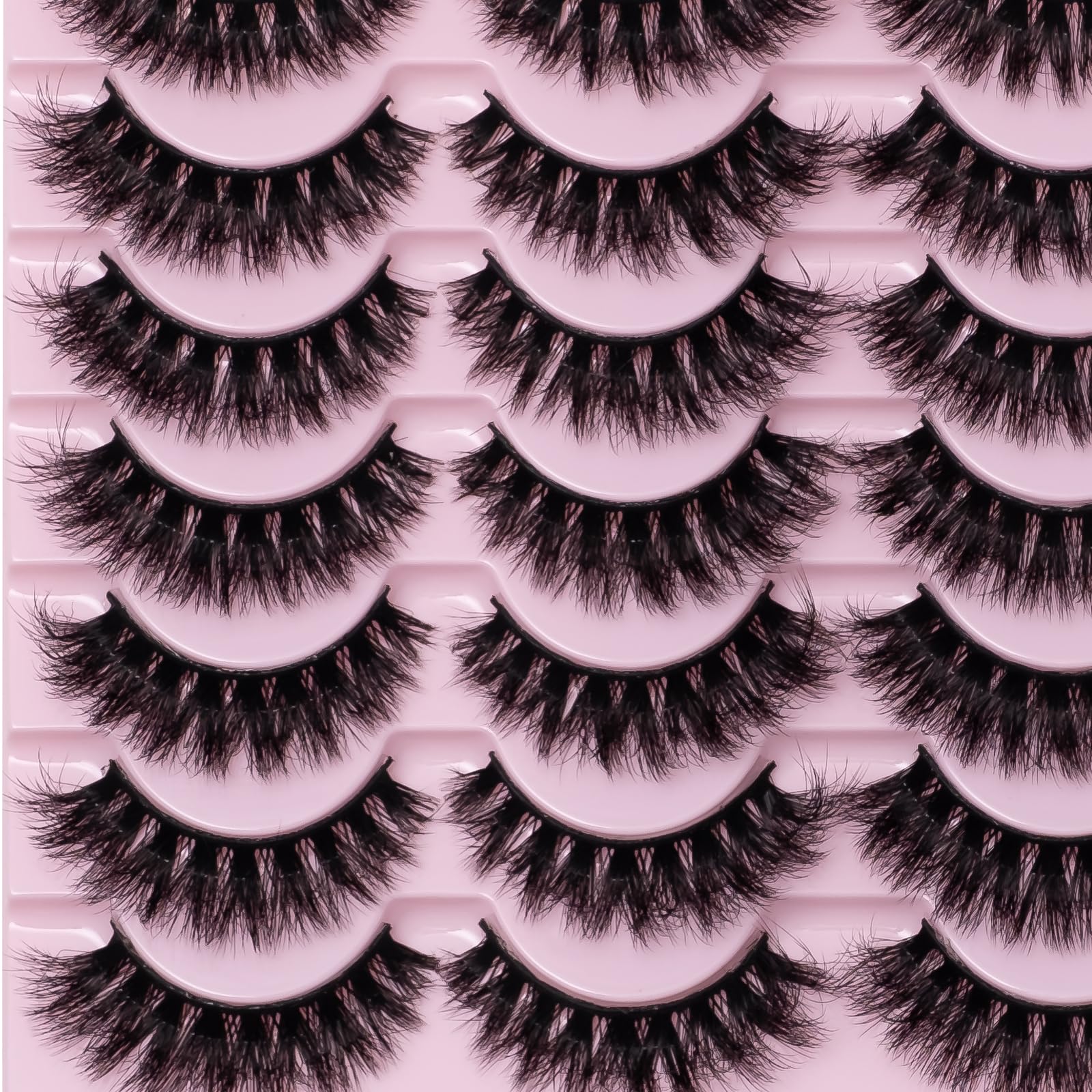 Wikbik Fluffy Mink Lashes 8D D Curl holds curl and all-day definition